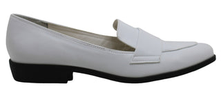 Oxfords femininos Bar III bico fino, brancos, tamanho 7,5 M