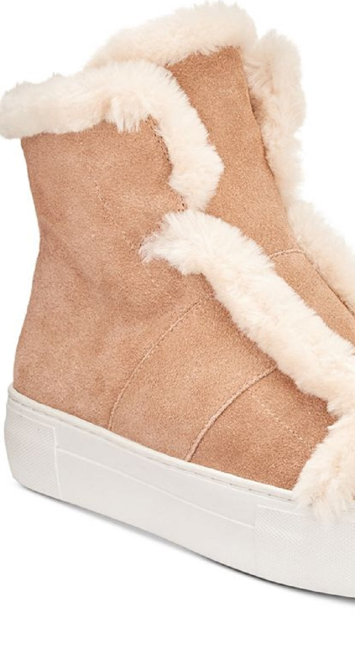 Tênis DKNY Mason Suede Faux Feminino Marrom Tamanho 10