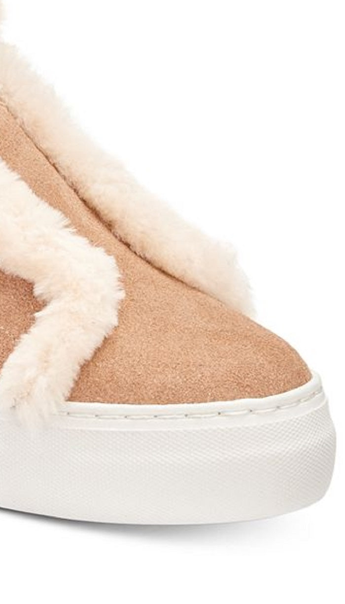 Tênis DKNY Mason Suede Faux Feminino Marrom Tamanho 10