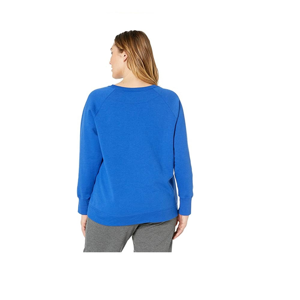 Moletom feminino Champion Fleece Crew Azul Tamanho XX-G