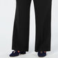 Calça feminina Charter Club Plus Tummy Slimming Relaxed Fit, preta, tamanho 24W