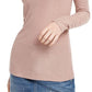 INC International Concepts Feminino Shimmer Gola Alta Rosa Tamanho Médio