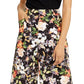Calça feminina larga com bolsos florais da INC International Concepts, preta, tamanho 14