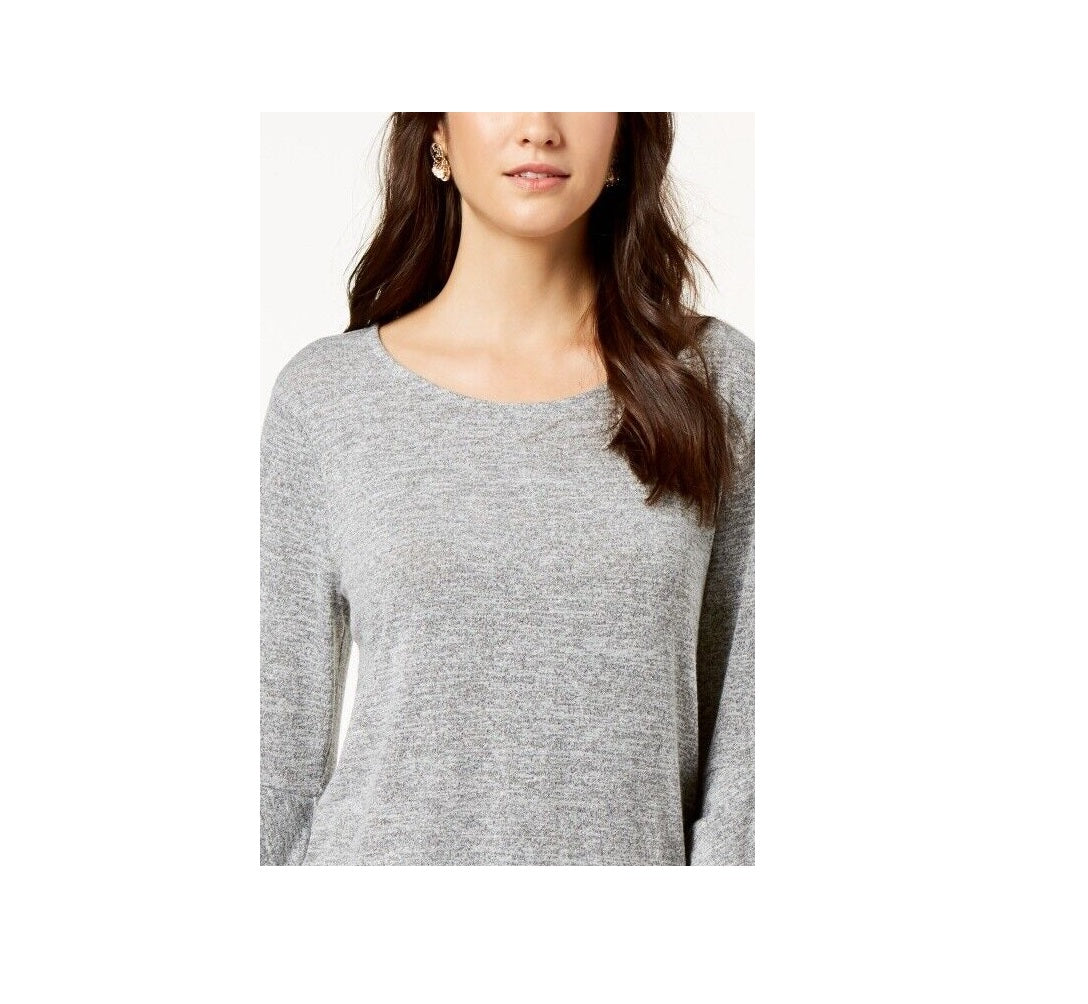 Blusa feminina de mangas em camadas Style &amp; Co, branca, tamanho 2XL