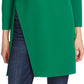 Vince Camuto Blusa túnica feminina com bainha dividida, verde, tamanho pequeno