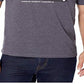 Camiseta Quiksilver Masculina Estate Parisian Night Heather Cinza Tamanho Grande