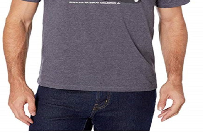 Camiseta Quiksilver Masculina Estate Parisian Night Heather Cinza Tamanho Grande