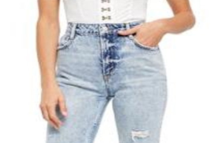 Calça Jeans My Own Lane Feminina da Free People Azul Tamanho 26