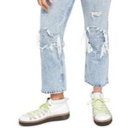 Calça Jeans My Own Lane Feminina da Free People Azul Tamanho 26
