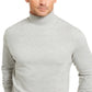 Camisa de gola alta sólida masculina Club Room, cinza, tamanho pequeno