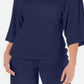 Ideologia Top feminino com amarração nas costas Azul Tamanho 2XL