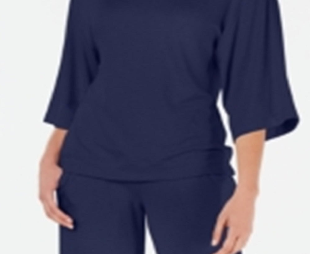 Ideologia Top feminino com amarração nas costas Azul Tamanho 2XL