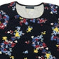 Blusa feminina Karen Scott com estampa decote redondo, azul, tamanho grande