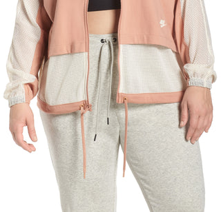 Jaqueta Nike Plus Sportswear Mesh Feminina Rosa Tamanho 1X