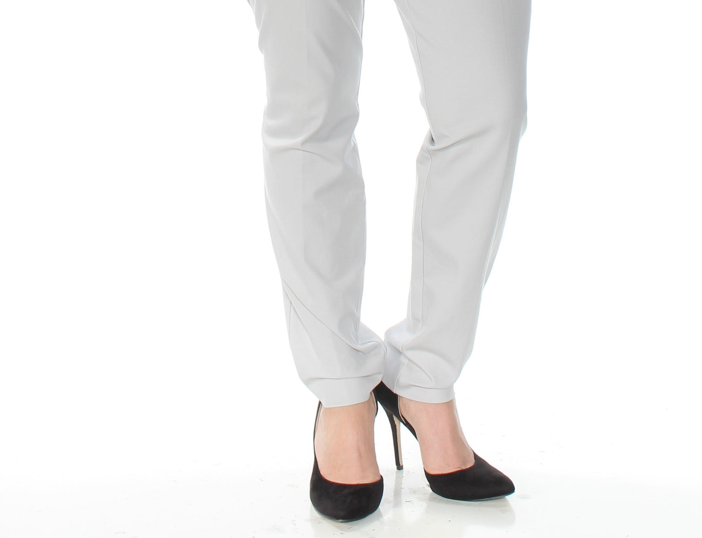 Calça skinny com zíper Alfani feminina para usar no trabalho, cinza, tamanho 14