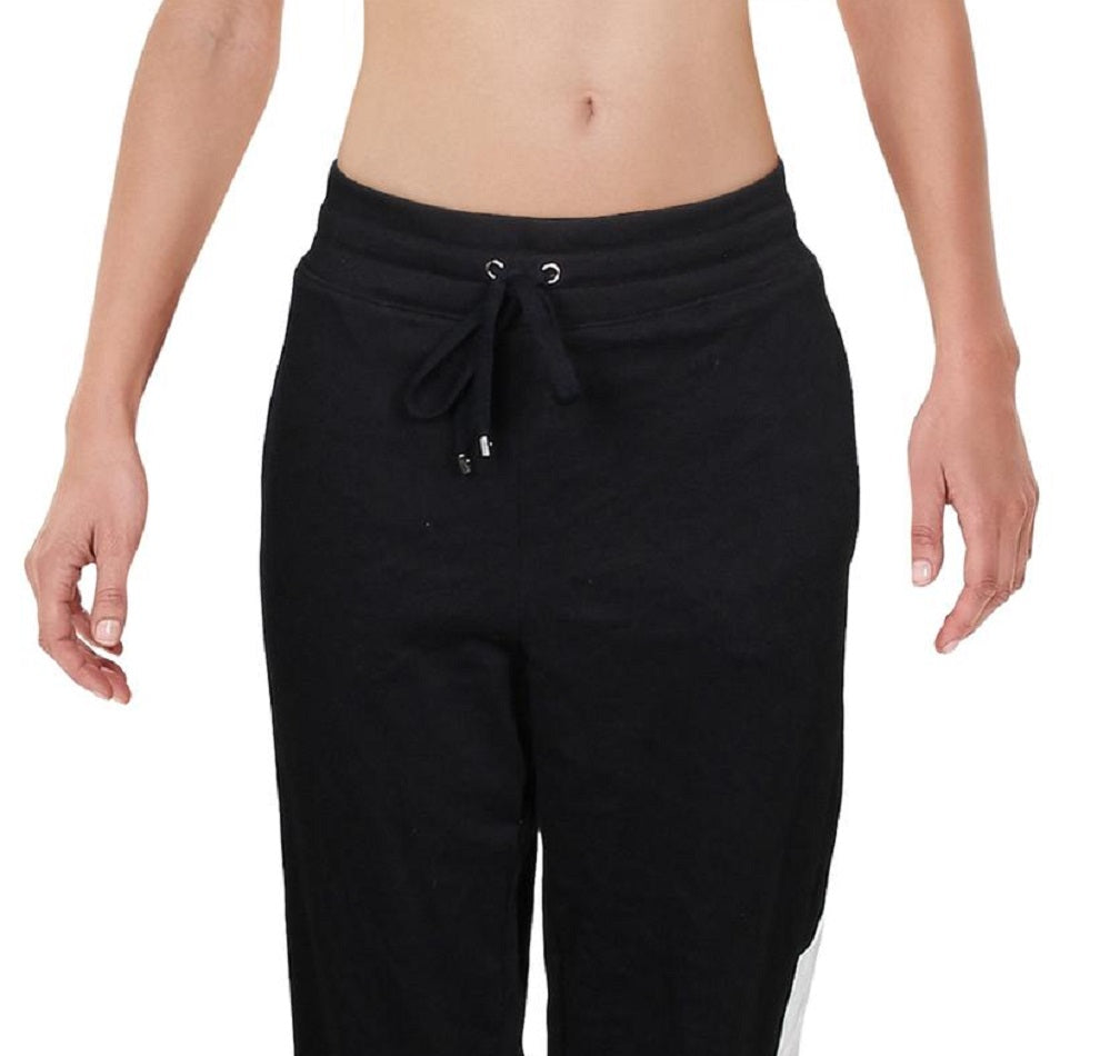 Calça de moletom Ralph Lauren Terry feminina, preta, tamanho M