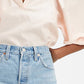 Shorts jeans Levi's 501 algodão cintura alta feminino, azul, tamanho 31