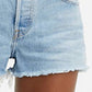Shorts jeans Levi's 501 algodão cintura alta feminino, azul, tamanho 31