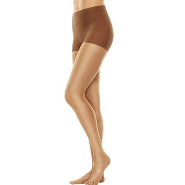 Meia-calça Hanes Women's Perfect Nudes Tummy Control Top Nude Tamanho Grande
