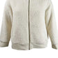 Jaqueta Sherpa Feminina Calvin Klein com Zíper Completo, Branca, Tamanho Grande