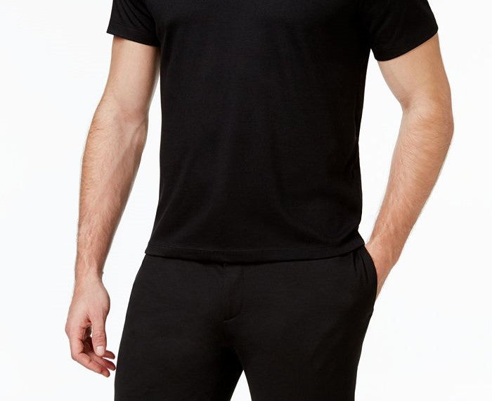 Camisa polo masculina Alfani de manga curta com gola cinza, tamanho XL