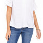 Top de crochê feminino Style &amp; Co azul tamanho pequeno
