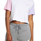 Top curto Nike Fitness Yoga feminino, branco, tamanho grande