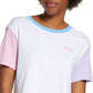 Top curto Nike Fitness Yoga feminino, branco, tamanho grande