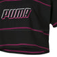 Camiseta Puma Feminina Modern Sports Cotton Mesh Colorblocked Cropped Preta Tamanho XS