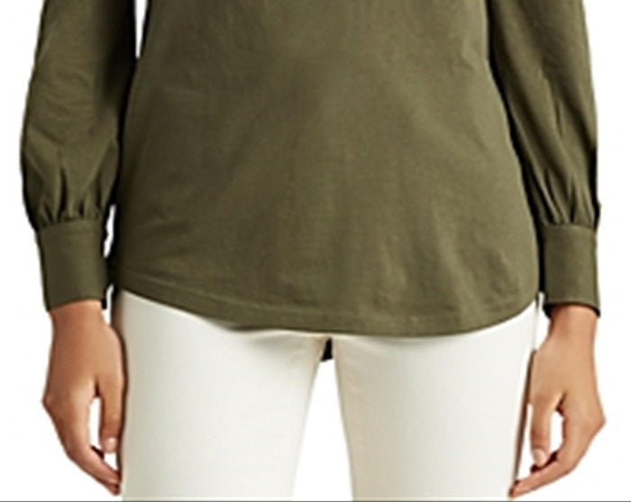 Blusa Ralph Lauren Feminina Manga Longa Gola V Verde Tamanho Médio