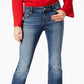 Calça jeans feminina INC International Concepts Essentials Curvy Fit com 5 bolsos e corte bootcut, azul, tamanho 0