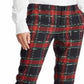 Calça de terno xadrez feminina Ralph Lauren preta tamanho 12 pequena