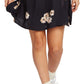 Vestido envelope feminino casual floral Volcom, preto, tamanho GG