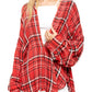 Camisa feminina Free People Hidden Valley com botões, vermelha escarlate, tamanho extrapequeno