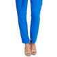 Calça feminina Vince Camuto com zíper para festa, azul, tamanho 14