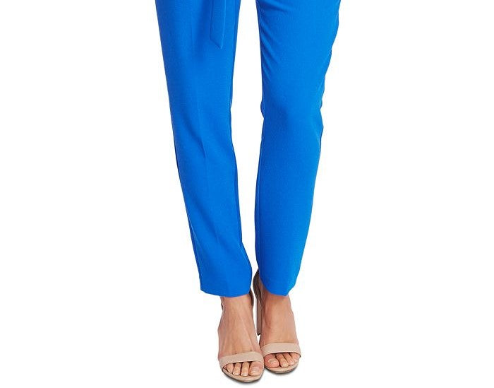 Calça feminina Vince Camuto com zíper para festa, azul, tamanho 14