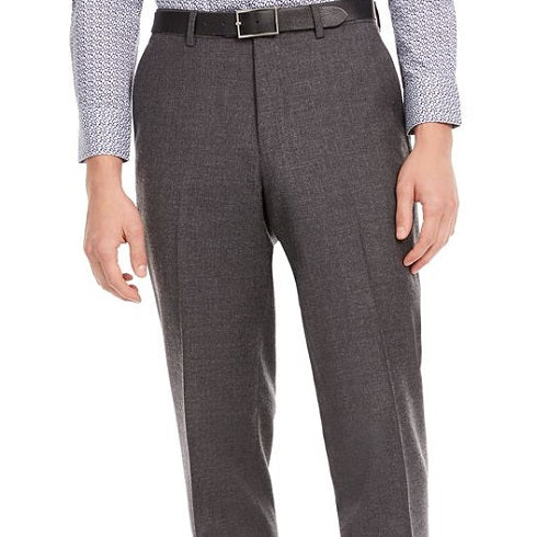Terno masculino Bar III Slim-Fit de flanela cinza, calças separadas, tamanho cinza 32X30