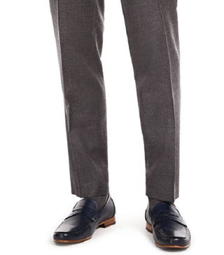 Terno masculino Bar III Slim-Fit de flanela cinza, calças separadas, tamanho cinza 32X30