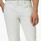 Calça jeans elástica de perna reta clássica masculina INC Berlin, branca, tamanho 40x30