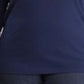 Camiseta Ralph Lauren Feminina Stretch Manga Longa Azul Tamanho 2X