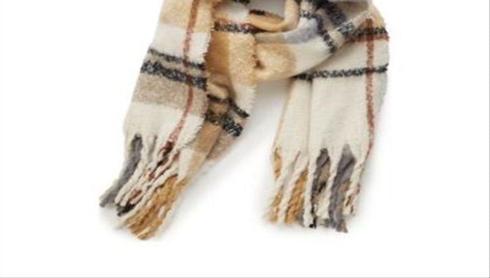 Cobertor xadrez espaçoso Cejon marrom regular