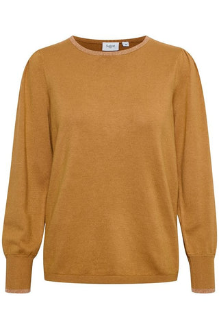 Suéter feminino Alfani canelado em malha metálica marrom tamanho extragrande