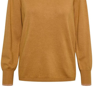 Suéter feminino Alfani canelado em malha metálica marrom tamanho extragrande