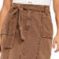 Saia MIDI Catching Feelings Feminina Free People Marrom Tamanho 10