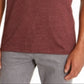 Camiseta masculina Alfani com decote em V, vermelha, tamanho XL