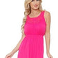 Vestido longo sem mangas Katherine feminino White Mark, rosa, tamanho grande