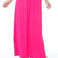 Vestido longo sem mangas Katherine feminino White Mark, rosa, tamanho grande