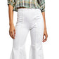 Calça jeans feminina Cha Cha Flare da Free People, branca, tamanho 24