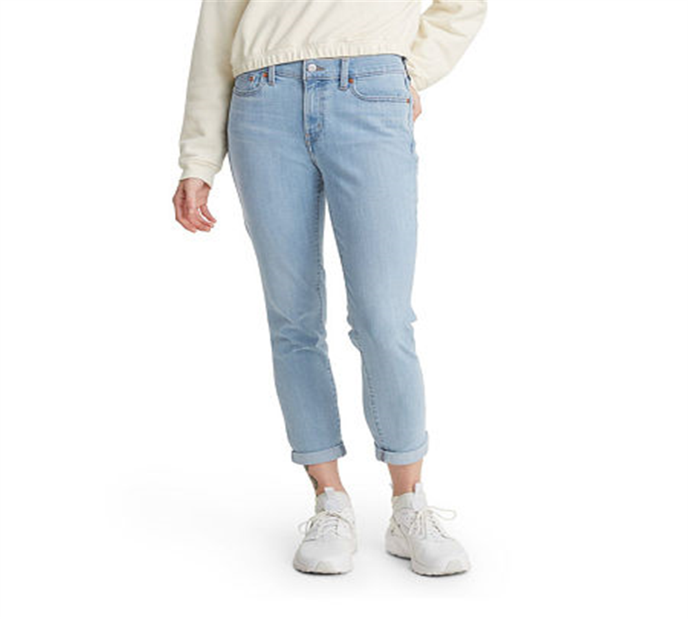 Calça Jeans Levi's Boyfriend Tapered Leg Feminina Azul Tamanho 28