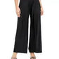 Macacão feminino com cinto e pernas largas da Connected Apparel, preto, tamanho 14W